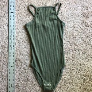 Rue 21 Bodysuit, Olive, size S (juniors)